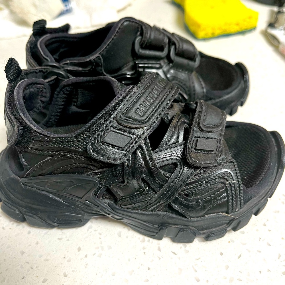 Balenciaga Kids Black Sandals
